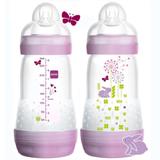 Mamadeira FIRST Bottle 260ML GIRLS (0M+) 4664 - MAM