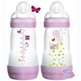 Mamadeira FIRST Bottle 260ML GIRLS (0M+) 4664 - MAM