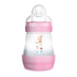 Mamadeira First Bottle Anti-Cólica e Auto-Esterilizável 160ml Girafa Menina - MAM
