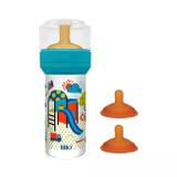Mamadeira lillo + 2 bicos reservas latex azul