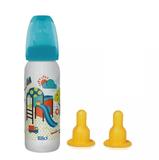 Mamadeira Lillo Divertida Azul 240ml + 2 Bicos Latex