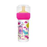 Mamadeira lillo divertida super látex - 260ml rosa
