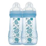 Mamadeira Mam Fashion Bottle 270ml Azul (Embalagem Dupla) - 4847