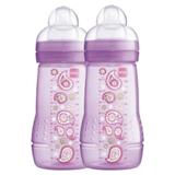Mamadeira Mam Fashion Bottle 270ml Lílas (Embalagem Dupla) - 4848
