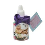 Mamadeira para Lembrancinha Poá Roxo e Branco - Festabox