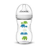 Mamadeira Pétala 260ml - Elefantes Azul e Verde - Philips Avent