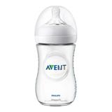 Mamadeira Pétala 260ml Transparente 1M+ - Philips Avent