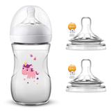 Mamadeira Pétala 260ml Unicórnio + 2 Bico Nº 4 Avent - Philips avent