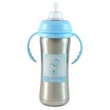 Mamadeira térmica inox boca larga Momo Azul Kitstar 8271
