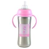 Mamadeira térmica inox boca larga Momo Rosa Kitstar 8271