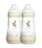 Mamadeiras Easy Start Dupla 260ml (2 + meses) Neutra - MAM