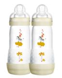 Mamadeiras Easy Start Dupla 320 ml (4 + meses) Neutra - MAM