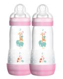 Mamadeiras Easy Start Dupla 320ml (4 + meses) Rosa - MAM