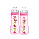 Mamadeiras Fashion 330ml Girls Rosa - MAM Baby
