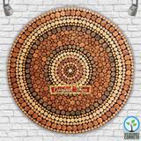 Mandala Artesanal Espiral com Centro Preenchido - Artesaos nacionais