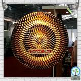 Mandala Artesanal Triângulos 3D com Moldura em Espelho Quadrado - Artesaos nacionais
