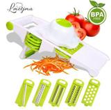 Mandoline Fatiador de Alimentos multi-uso com 5 laminas diferentes cortes - Chopper