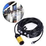Mangueira Climatizadora Kit Sistema Irrigacao Nevoa Quintal Grama 10 M Jardim - Ideal