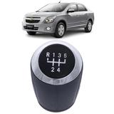 Manopla Bola Encaixe Pressão Onix Prisma Cobalt 2012 A 2016 Cinza Cromada - Nat