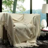 Manta para Sofá Bland 150x200 Natural 1518 - Artesanal teares ltda