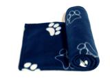 Manta Pet Cobertor Soft Azul Marinho Tam M Para Cães E Gatos - Nica pet