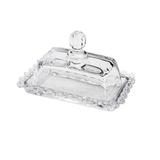 Manteigueira 14 CM de Cristal Transparente com Tampa DOTS WOLFF 26755