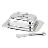 Manteigueira Perle retangular em inox - 17835 - Regent