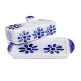 Manteigueira retangular - Porcelana Monte Sião