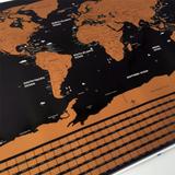 Mapa De Raspadinha Com Bandeiras Scratch Map 80x60 cm - B2t