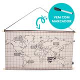 Mapa Decor Com Marcador - Próximo Destino - Uatt