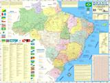 Mapa Geo Político Rodoviário e Estatístico Do Brasil Edição Atualizada - Multimapas