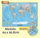 Mapa Mundi em Painel de Lona - Modelo 2 - Micro oficina