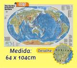 Mapa Mundi em Painel de Lona - Modelo 5 - Micro oficina