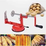 Maquina batata espiral palito cortador fatiador esperelizador legumes chips com regulagem - Faça resolva