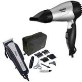 Maquina de Cabelo profissional Philco Dual Action 110V e Secador de cabelo ultra SC-15 Mondial bivolt - Philco/mondial