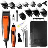 Máquina de Cortar Cabelo Wahl ComboCut 9314-2658 230V + Depilador Nasal - Preto/Laranja - Whall