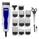 Máquina de Cortar Cabelo Wahl Homecut Basic 9314-2808 de 15 Peças 110V - Branco/Azul - Whall