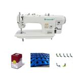 Maquina de costura reta eletronica motor direct drive bracob bc9100 - 220 v