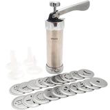 Maquina de Fazer Biscoito Cookies Biscoiteira Inox 20 Moldes - Brinox