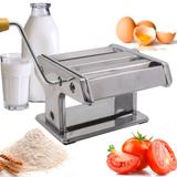 Máquina de Macarrão Manual Inox Cilindros 3 Tipos de Massa GT264 - Lorben