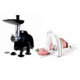 Maquina De Moer Moedor de Carne Elétrico + Fatiador de Frios 220V - Lenoxx