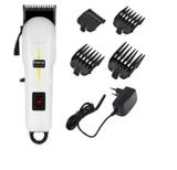 Maquina De Tosa Cães Pets 5w S/Fio Kemei Km-809A Bivolt