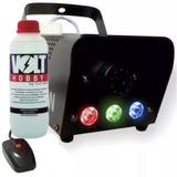 Máquina Fumaça 600W Iluminação Led RGB Controle + Líquido - Atco