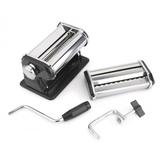 Máquina para fazer macarrão manual caseira preparar 3 tipos de massas preta luxo cilindro hauskraft - Western