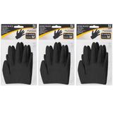 Marco Boni 1496 Luva P/ Procedimentos Látex Black M (Kit C/03)