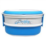 Marmita Dupla Hermetica Com Alca 1760ml Azul - Casita