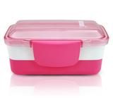 Marmita dupla Para Alimentos Fitness Rosa Jacki Design