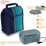 Marmita Elétrica 1,2 L Bivolt com Cooler Lunch 4,2 L SOPRANO