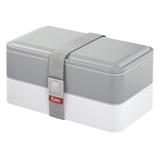 Marmita Fit Euro Home 2 Compartimentos 600ml Cinza