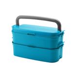 Marmita Fitness 4 Compartimentos Azul - Plasutil